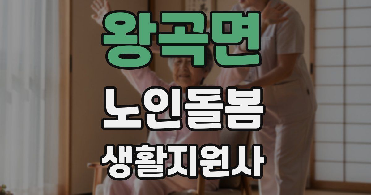 왕곡면 노인돌봄생활지원사 자격증