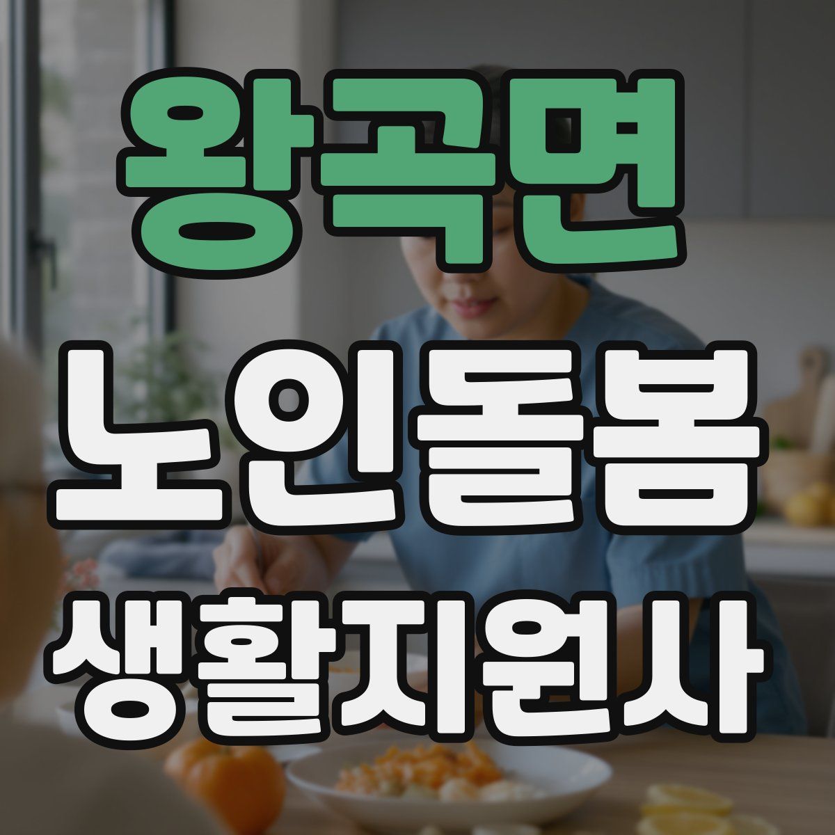 왕곡면 노인돌봄생활지원사 자격증