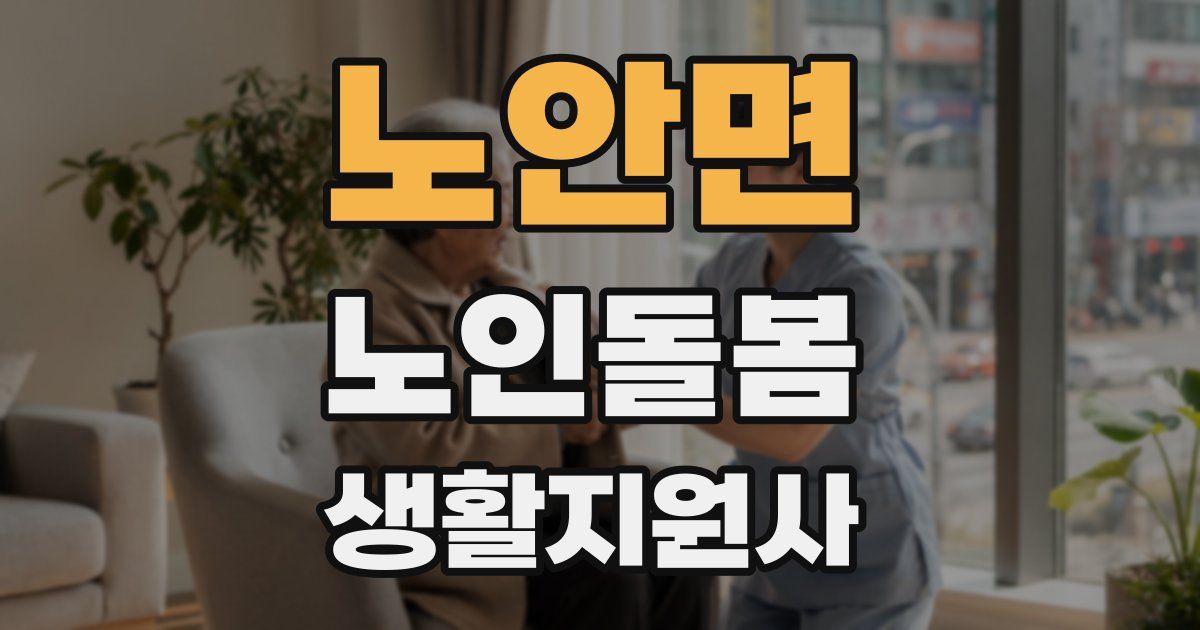 노안면 노인돌봄생활지원사 자격증