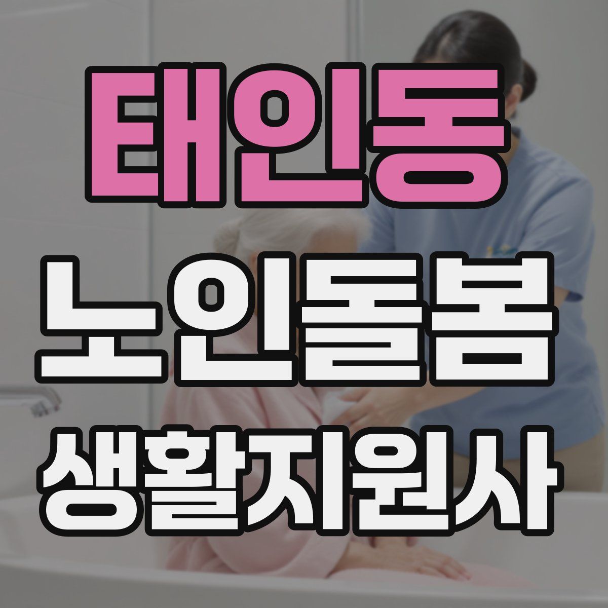 태인동 노인돌봄생활지원사 자격증