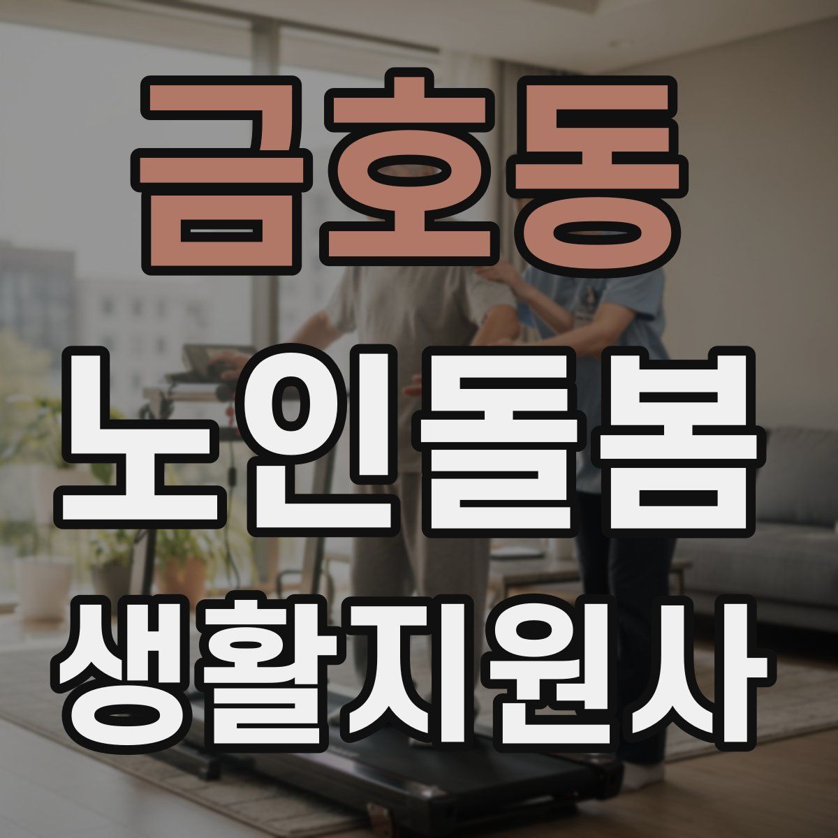 금호동 노인돌봄생활지원사 자격증