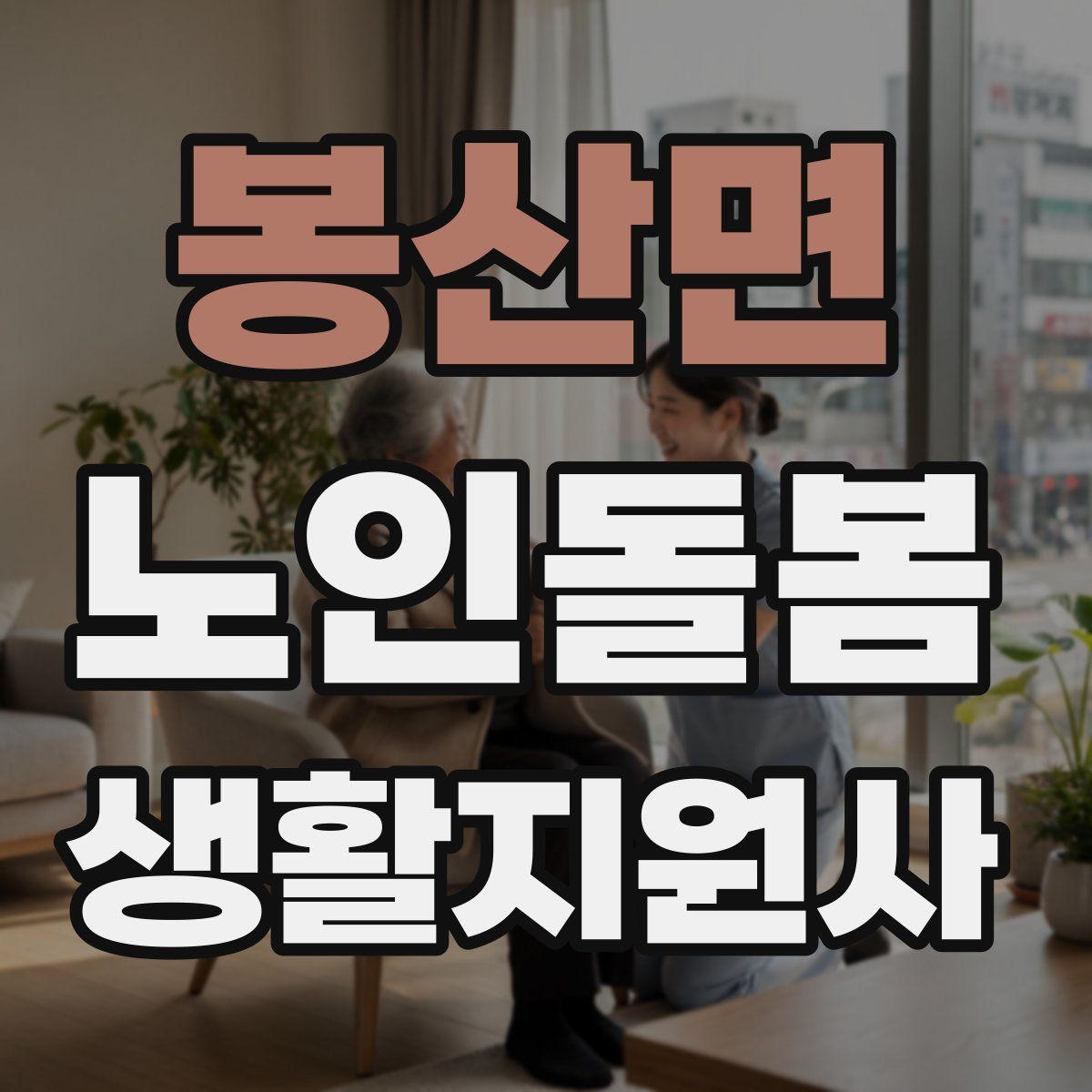 봉산면 노인돌봄생활지원사 자격증