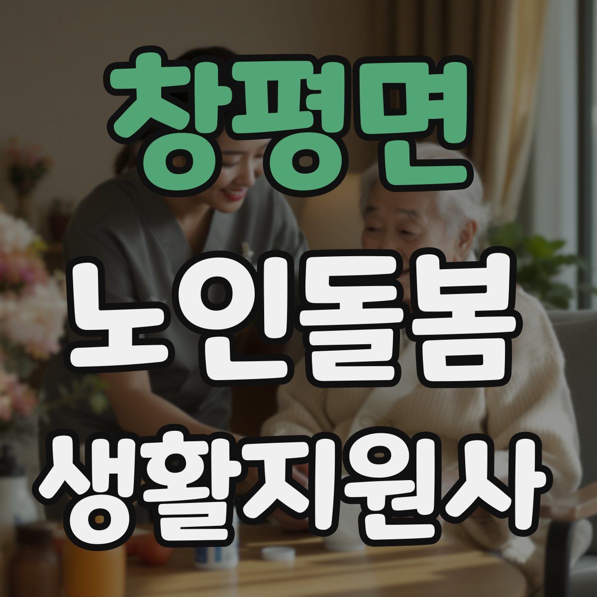 창평면 노인돌봄생활지원사 자격증