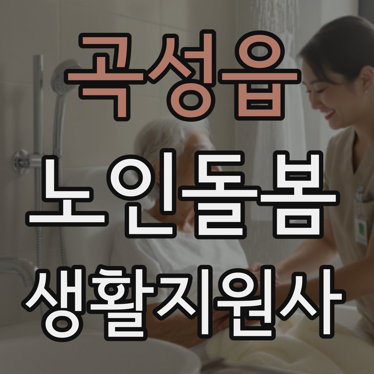 곡성읍 노인돌봄생활지원사 자격증
