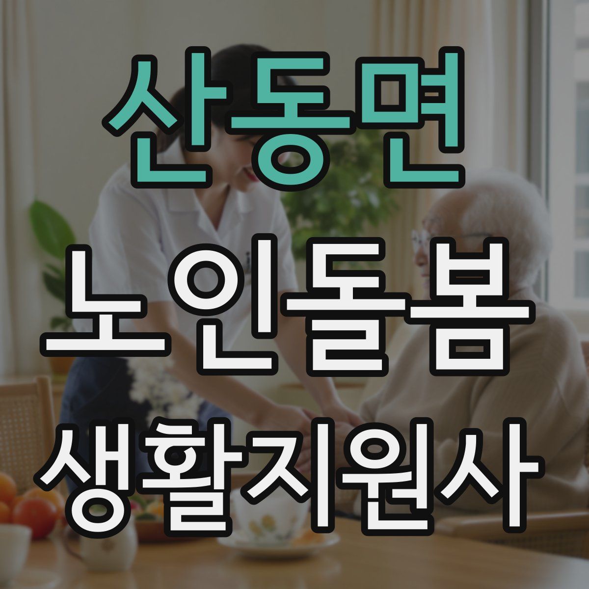 산동면 노인돌봄생활지원사 자격증