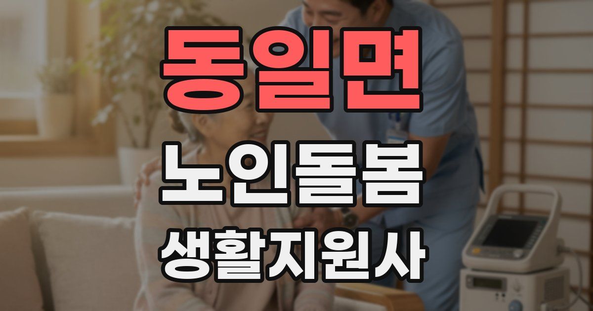 동일면 노인돌봄생활지원사 자격증