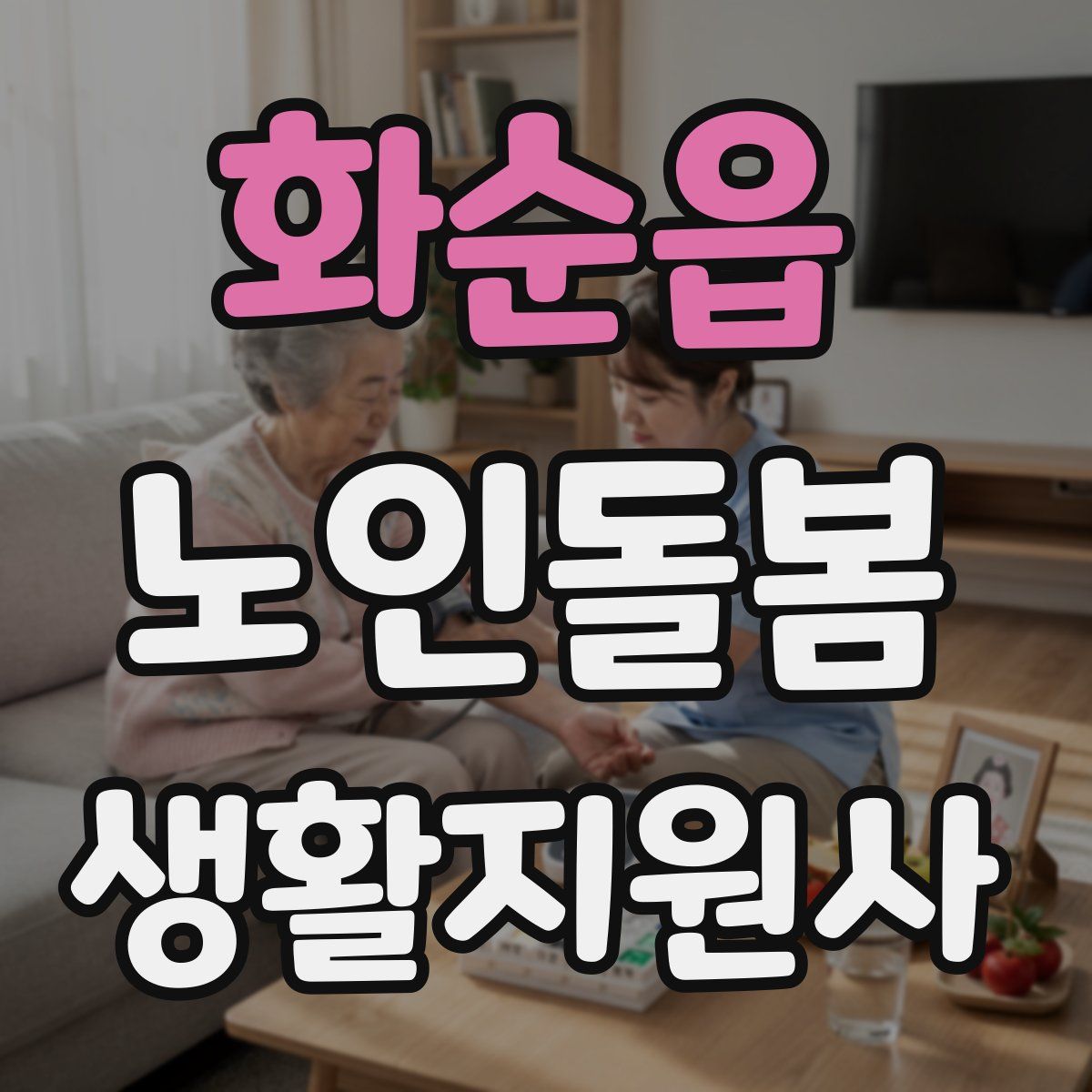 화순읍 노인돌봄생활지원사 자격증