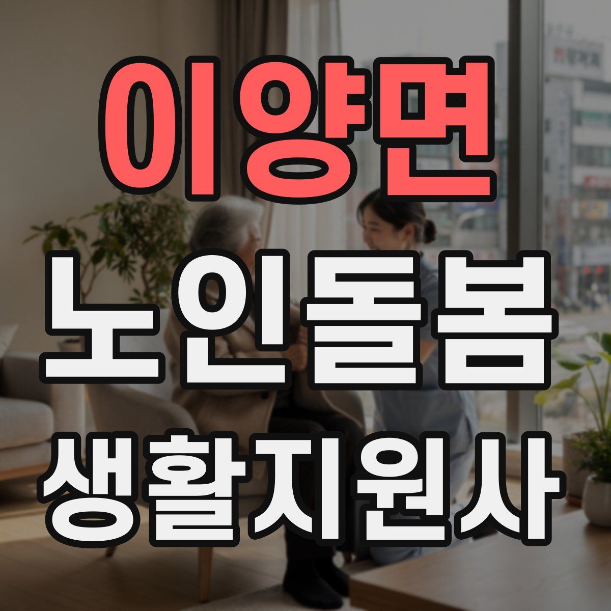 이양면 노인돌봄생활지원사 자격증
