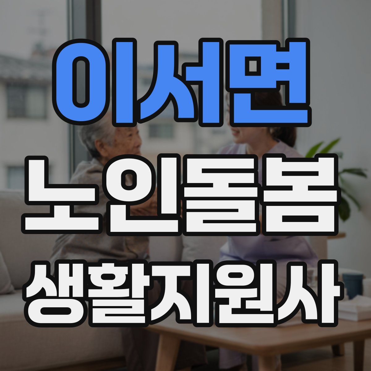 이서면 노인돌봄생활지원사 자격증