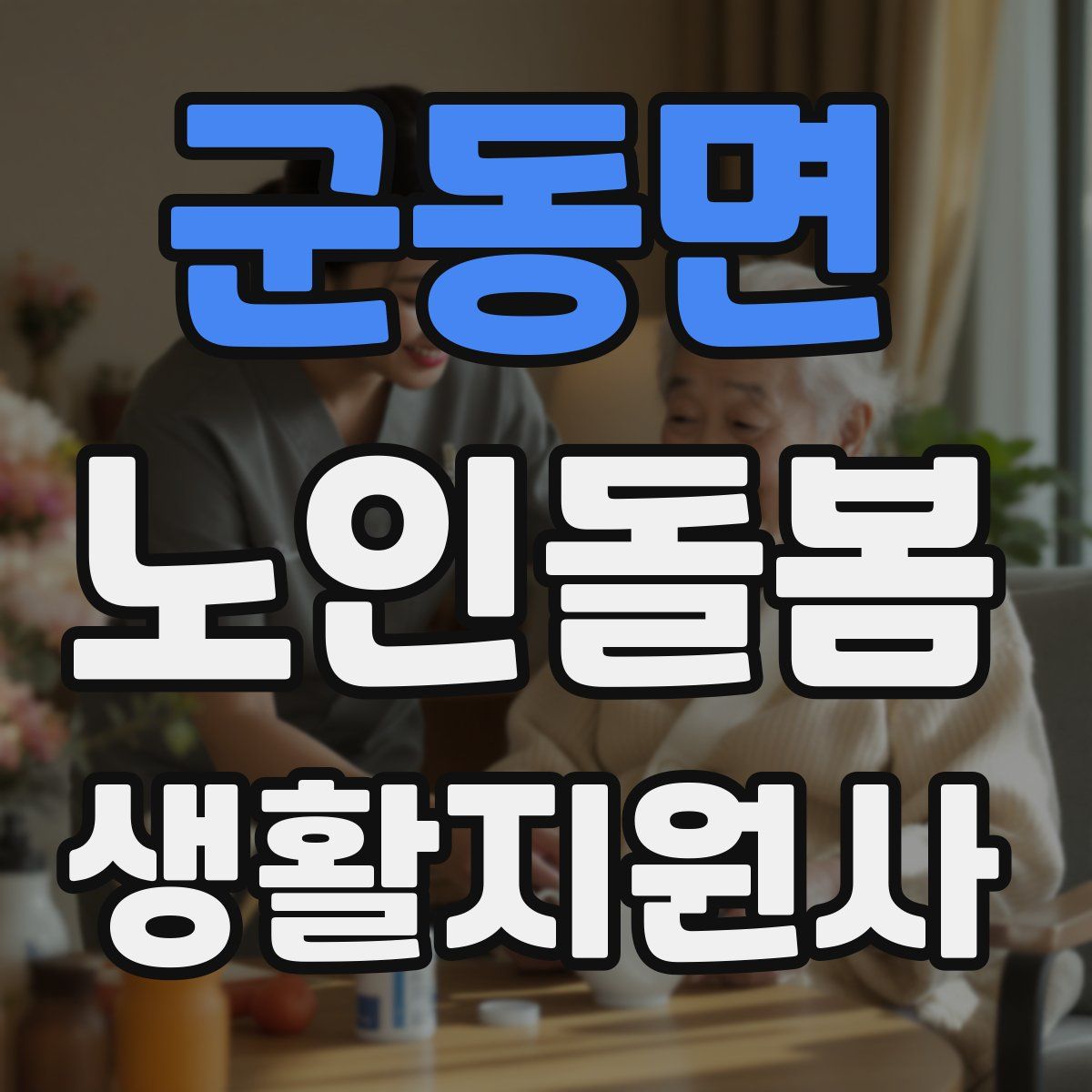 군동면 노인돌봄생활지원사 자격증