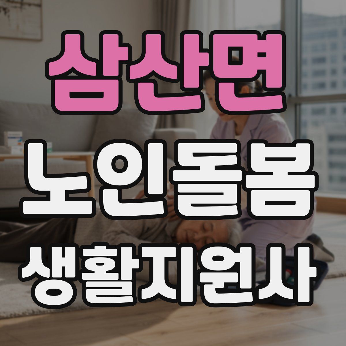 삼산면 노인돌봄생활지원사 자격증