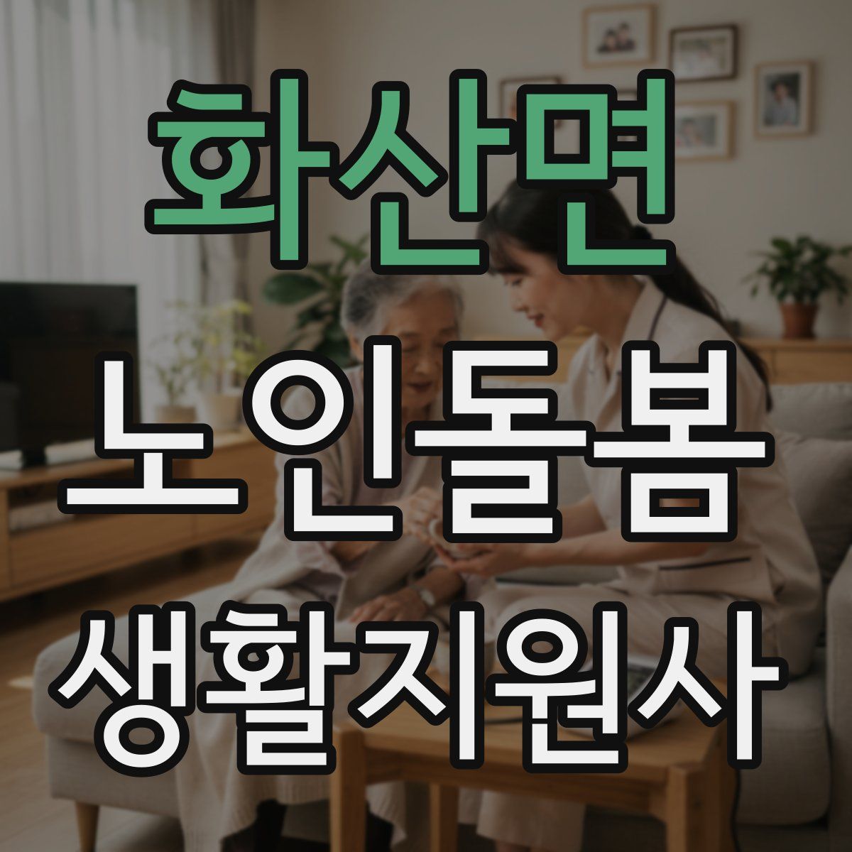 화산면 노인돌봄생활지원사 자격증