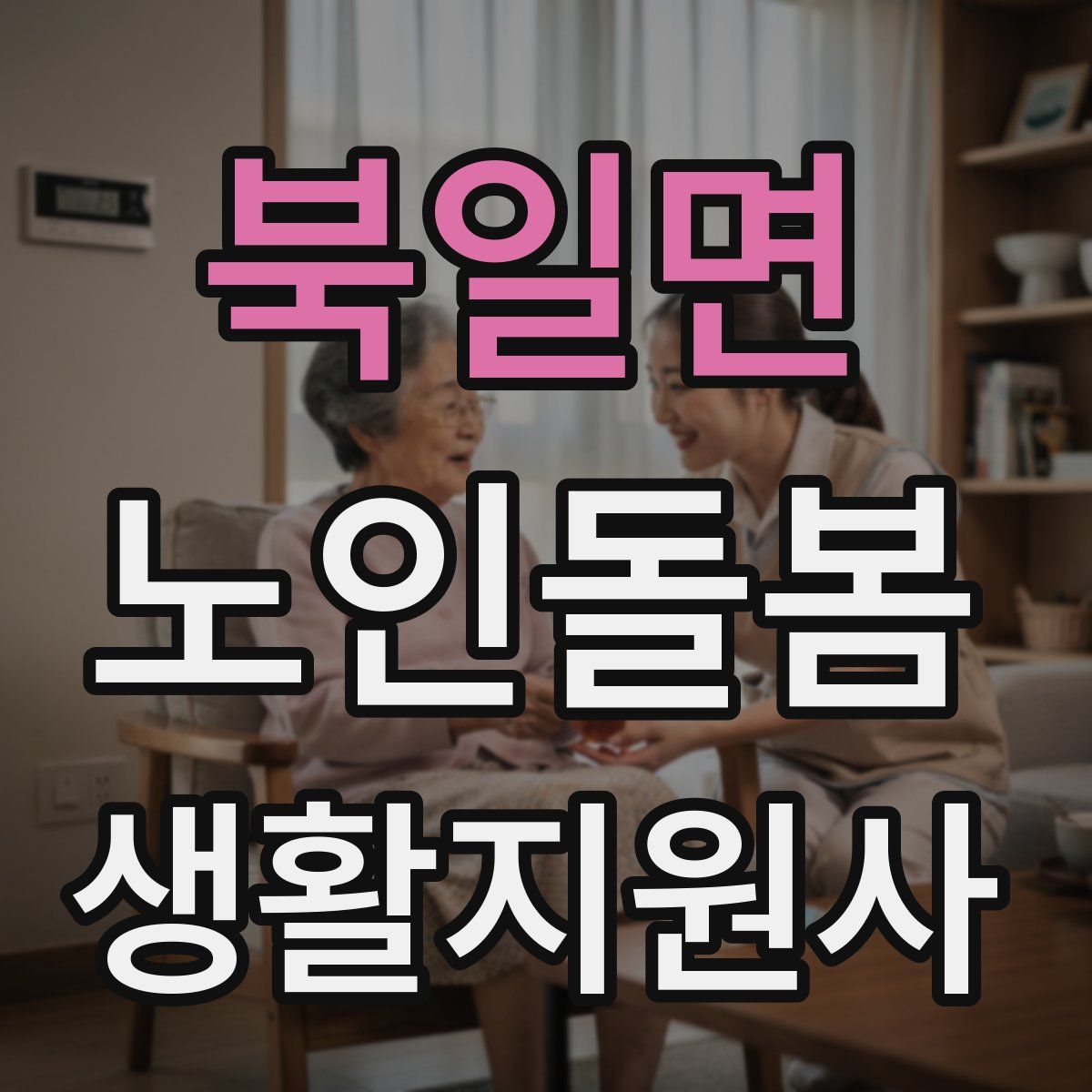 북일면 노인돌봄생활지원사 자격증