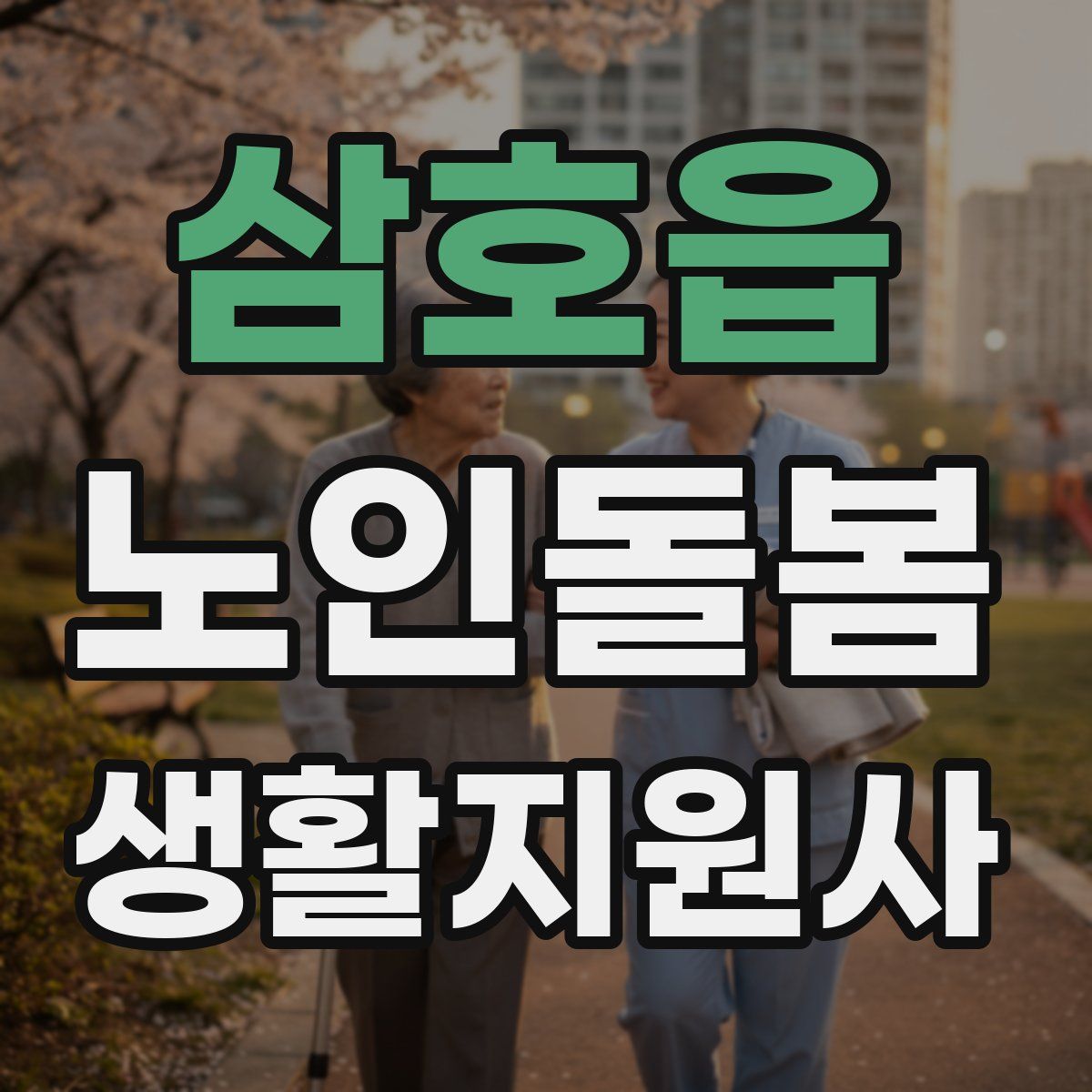 삼호읍 노인돌봄생활지원사 자격증