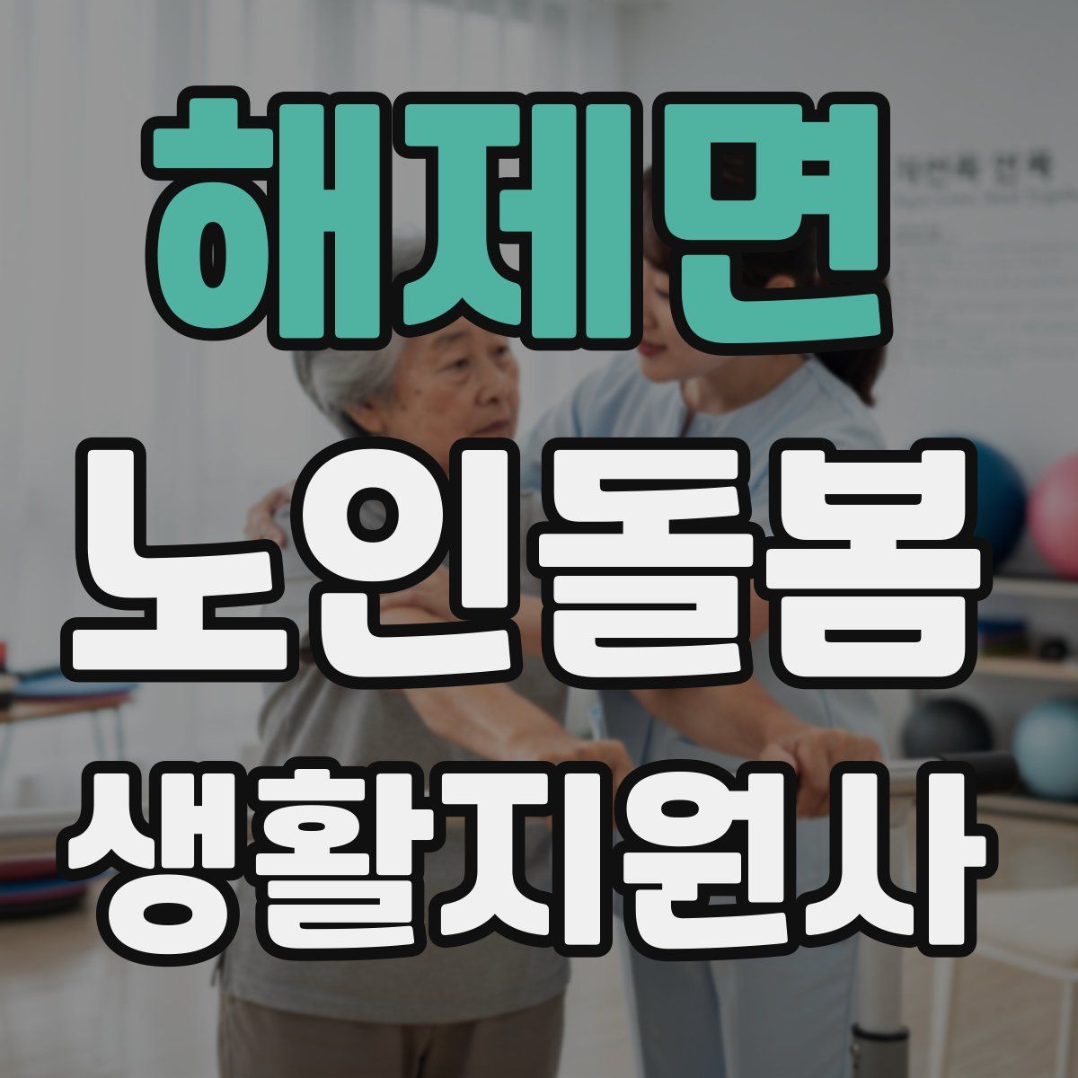 해제면 노인돌봄생활지원사 자격증