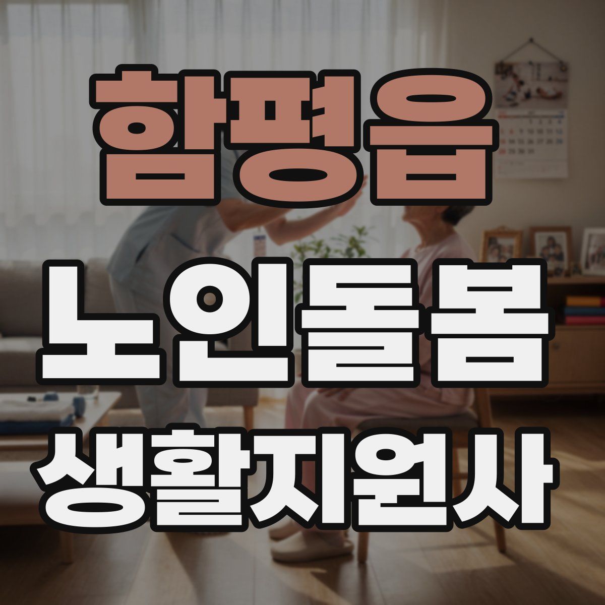 함평읍 노인돌봄생활지원사 자격증