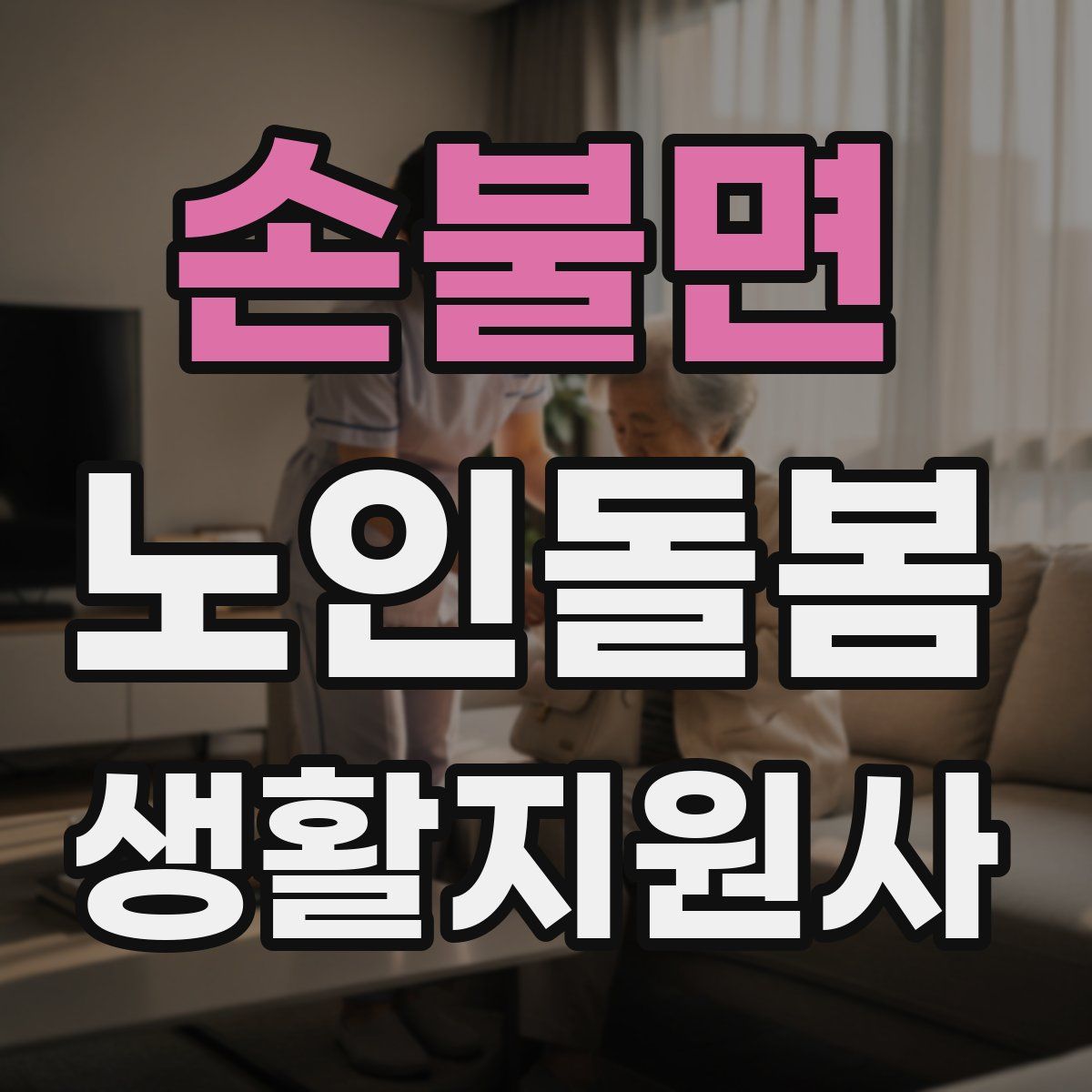 손불면 노인돌봄생활지원사 자격증