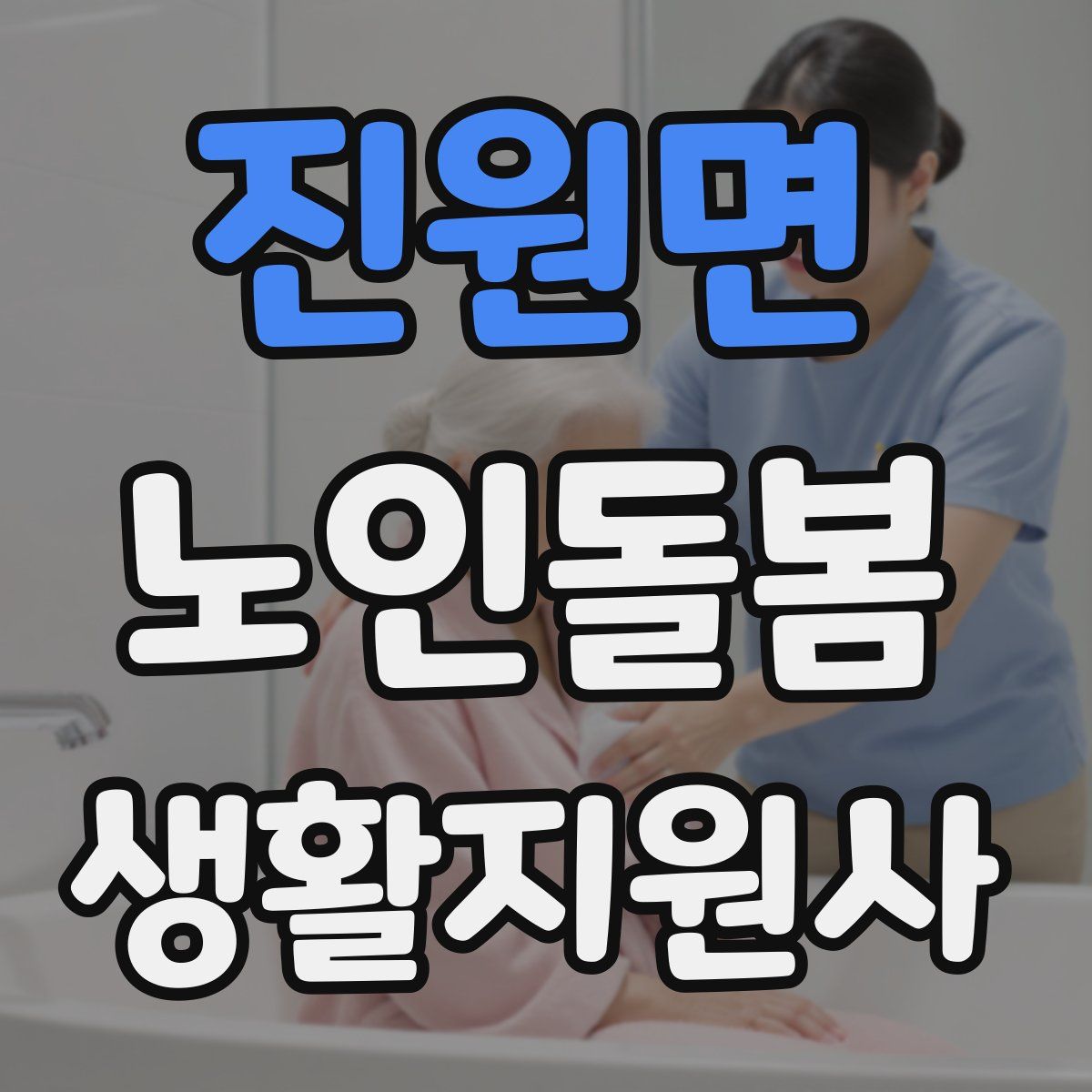진원면 노인돌봄생활지원사 자격증