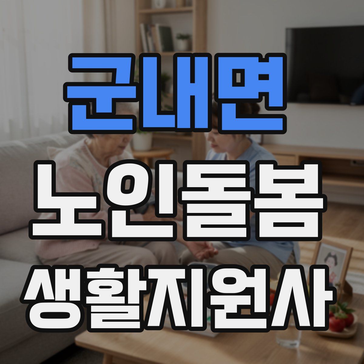 군내면 노인돌봄생활지원사 자격증