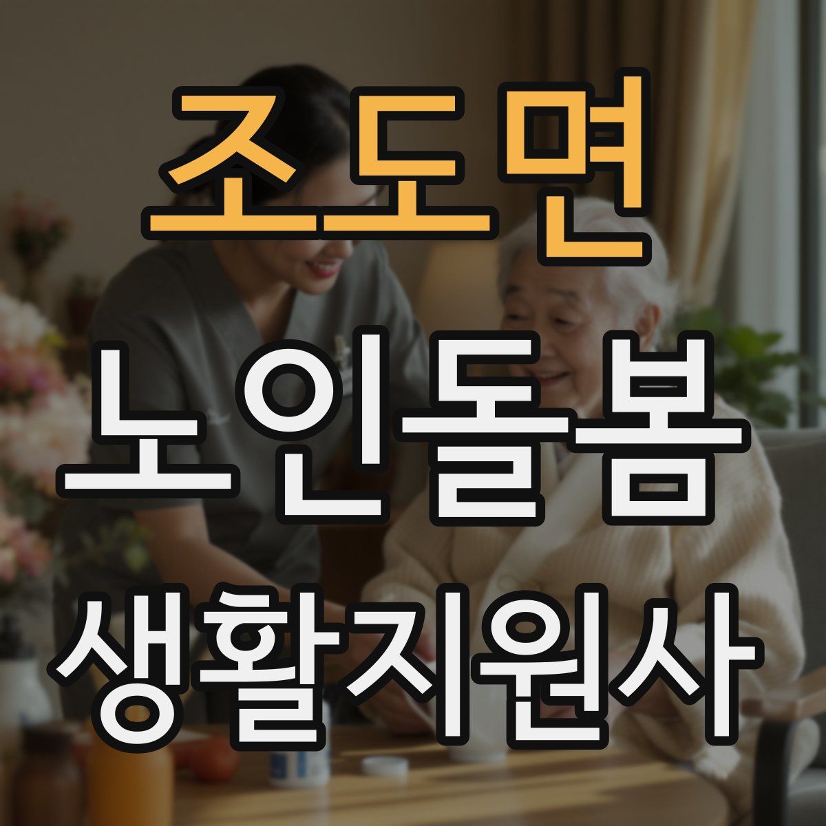 조도면 노인돌봄생활지원사 자격증