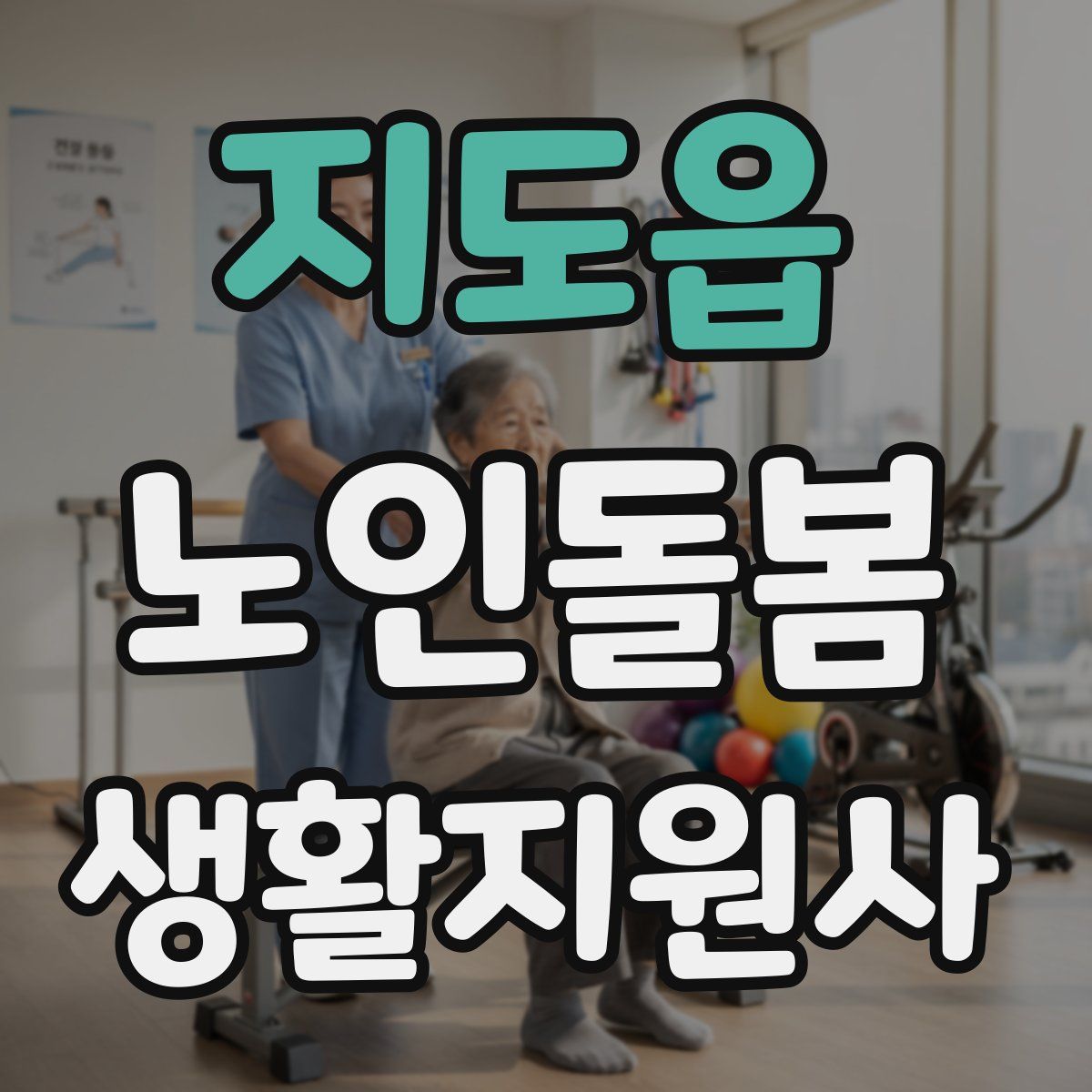 지도읍 노인돌봄생활지원사 자격증