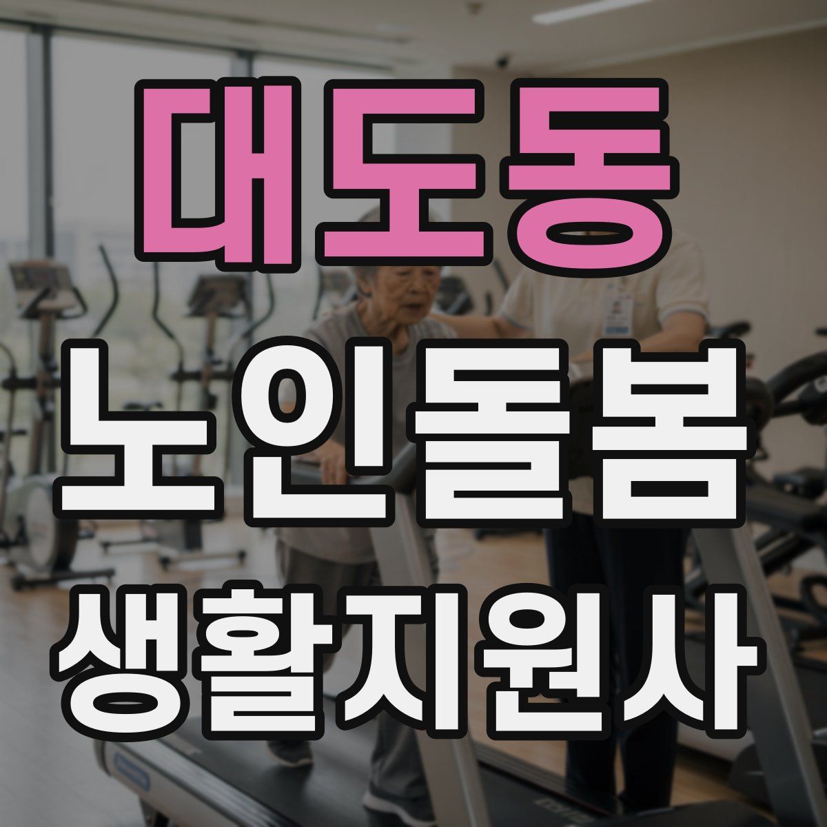 대도동 노인돌봄생활지원사 자격증