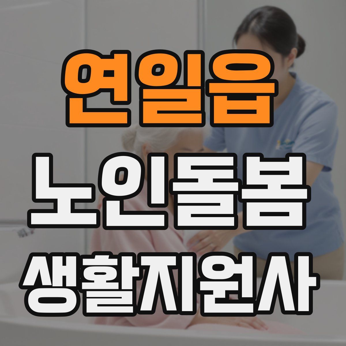 연일읍 노인돌봄생활지원사 자격증