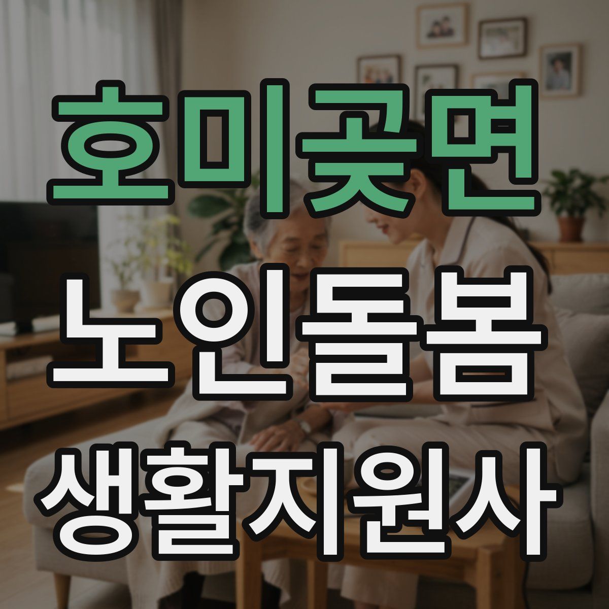 호미곶면 노인돌봄생활지원사 자격증