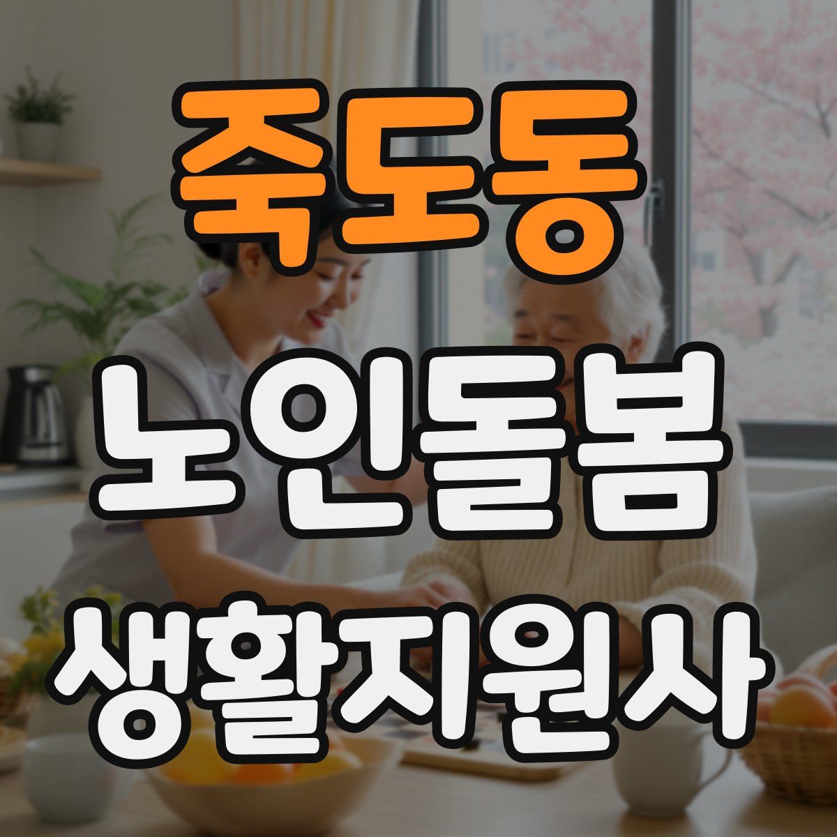 죽도동 노인돌봄생활지원사 자격증