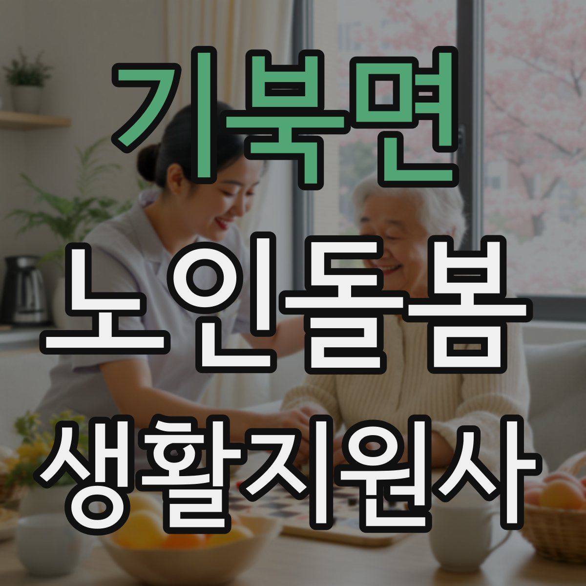 기북면 노인돌봄생활지원사 자격증