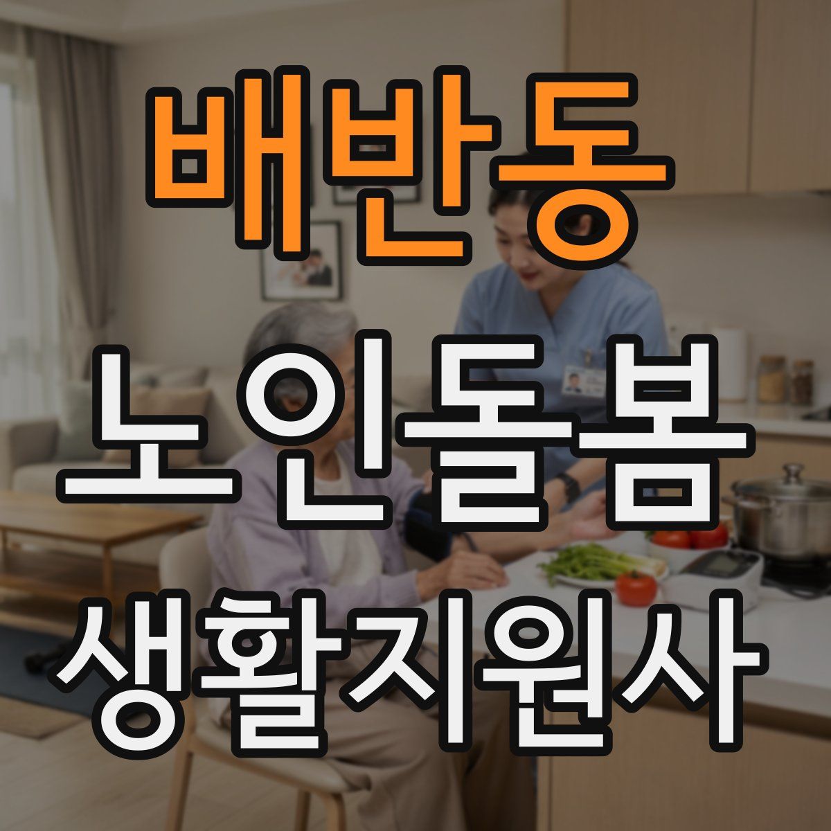 배반동 노인돌봄생활지원사 자격증