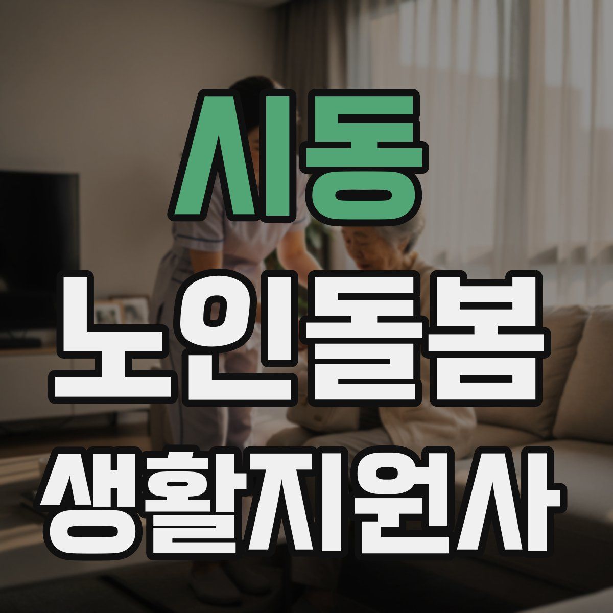 시동 노인돌봄생활지원사 자격증