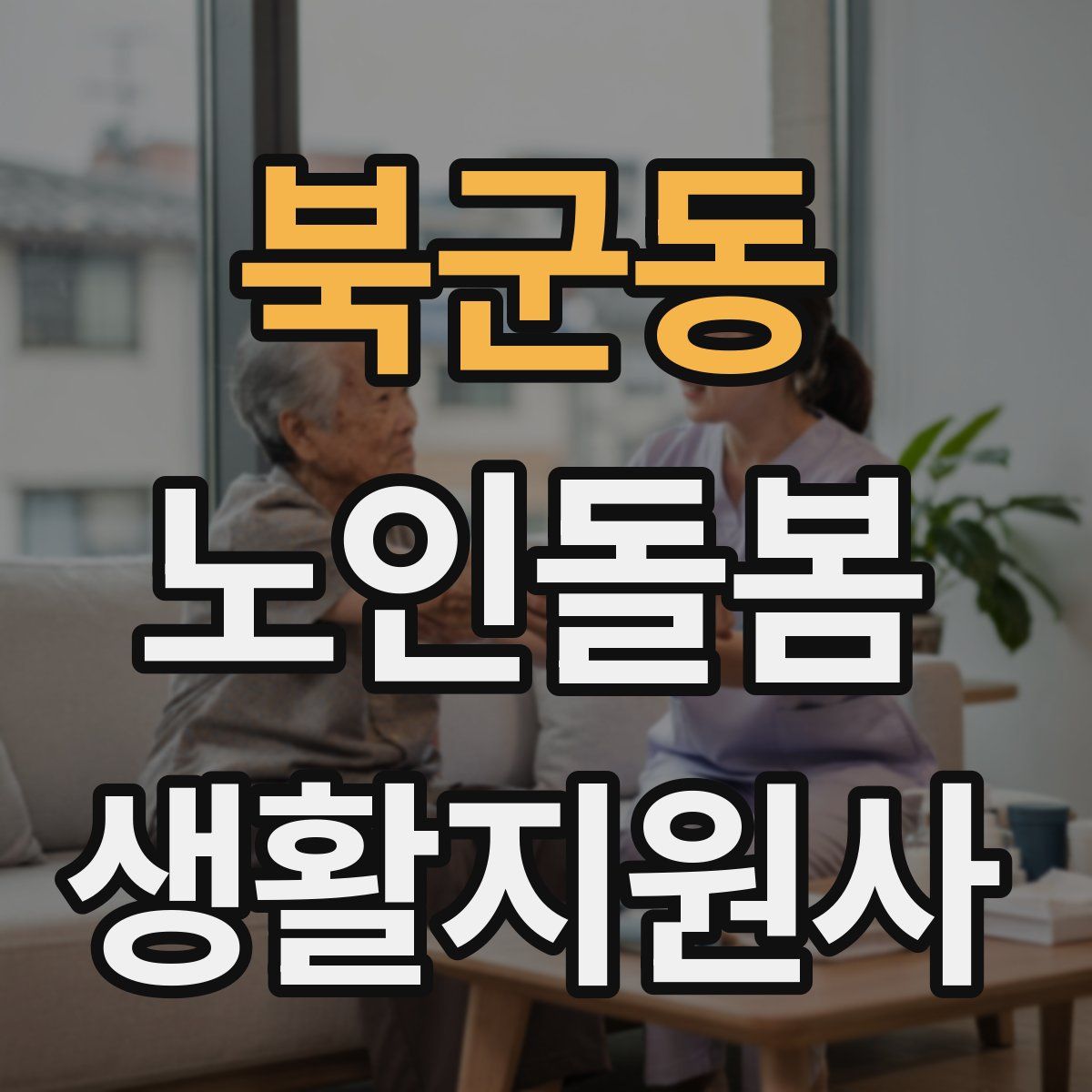 북군동 노인돌봄생활지원사 자격증