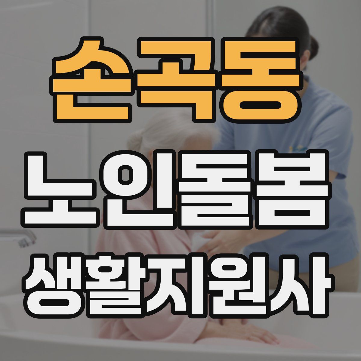 손곡동 노인돌봄생활지원사 자격증