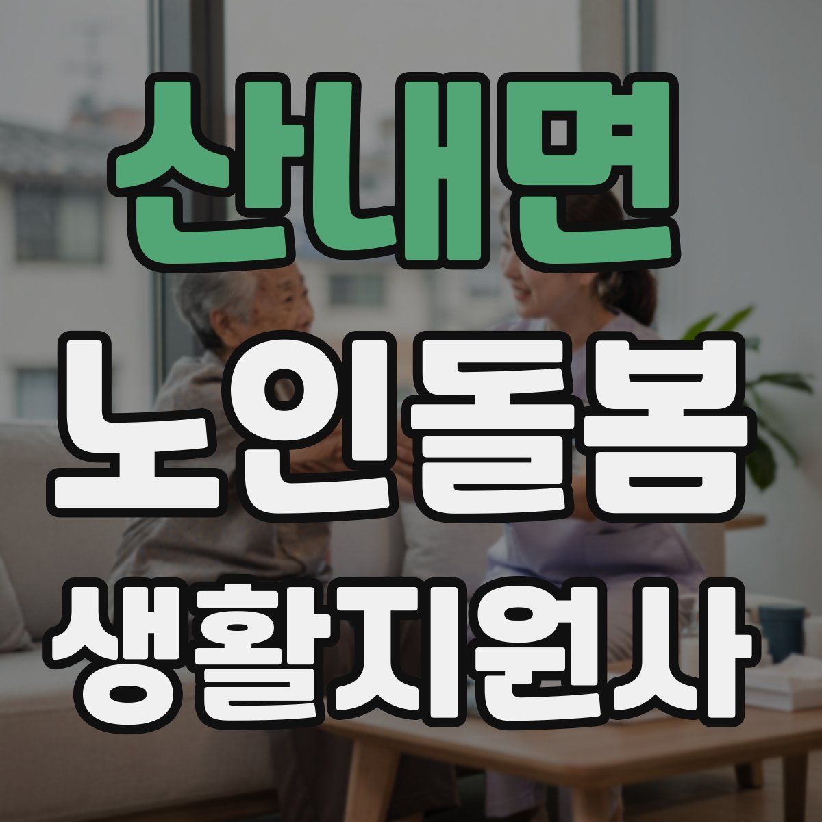 산내면 노인돌봄생활지원사 자격증