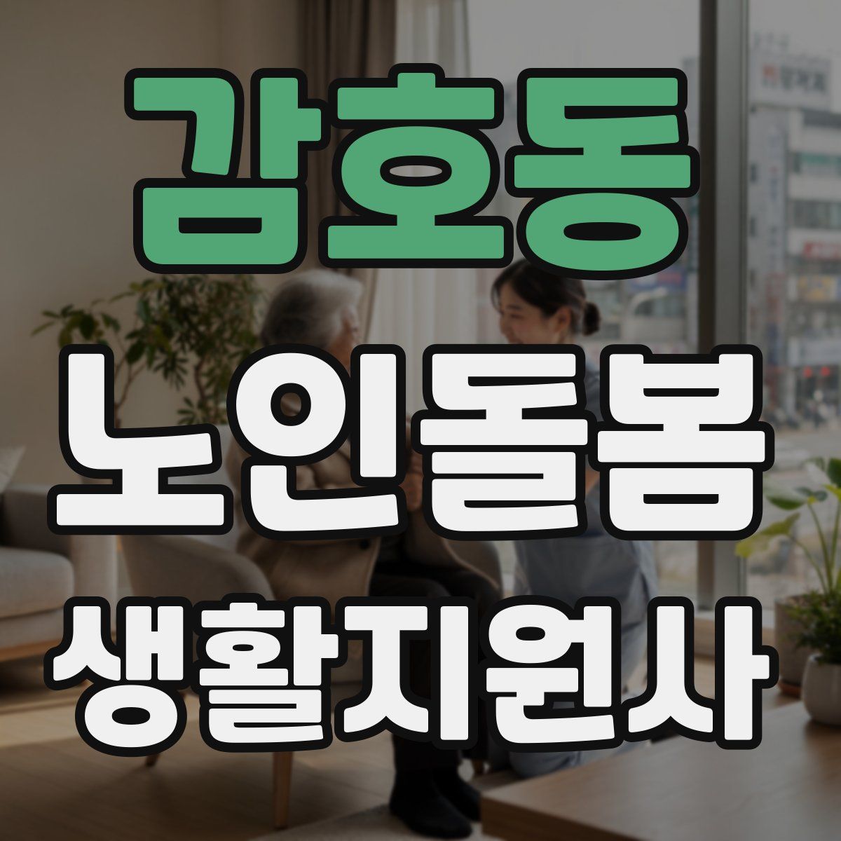 감호동 노인돌봄생활지원사 자격증