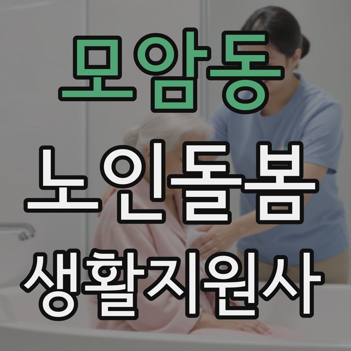 모암동 노인돌봄생활지원사 자격증