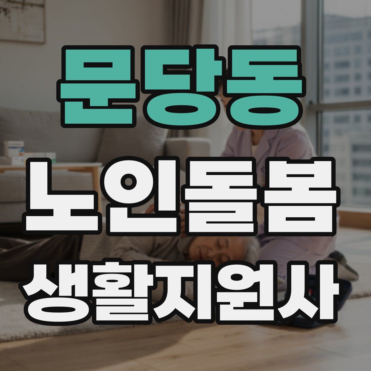문당동 노인돌봄생활지원사 자격증