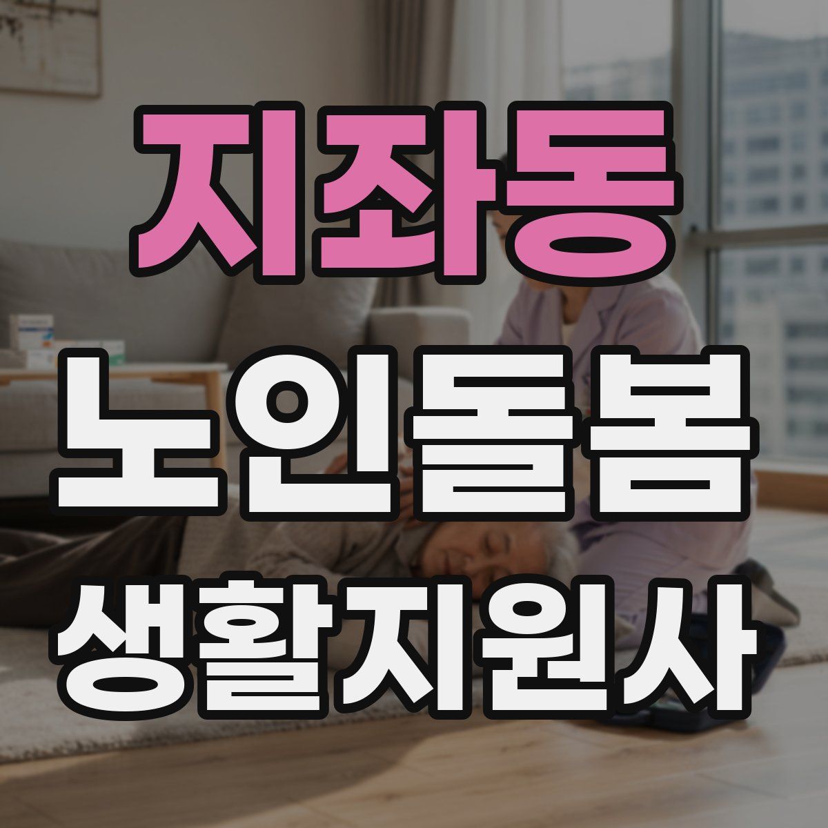 지좌동 노인돌봄생활지원사 자격증