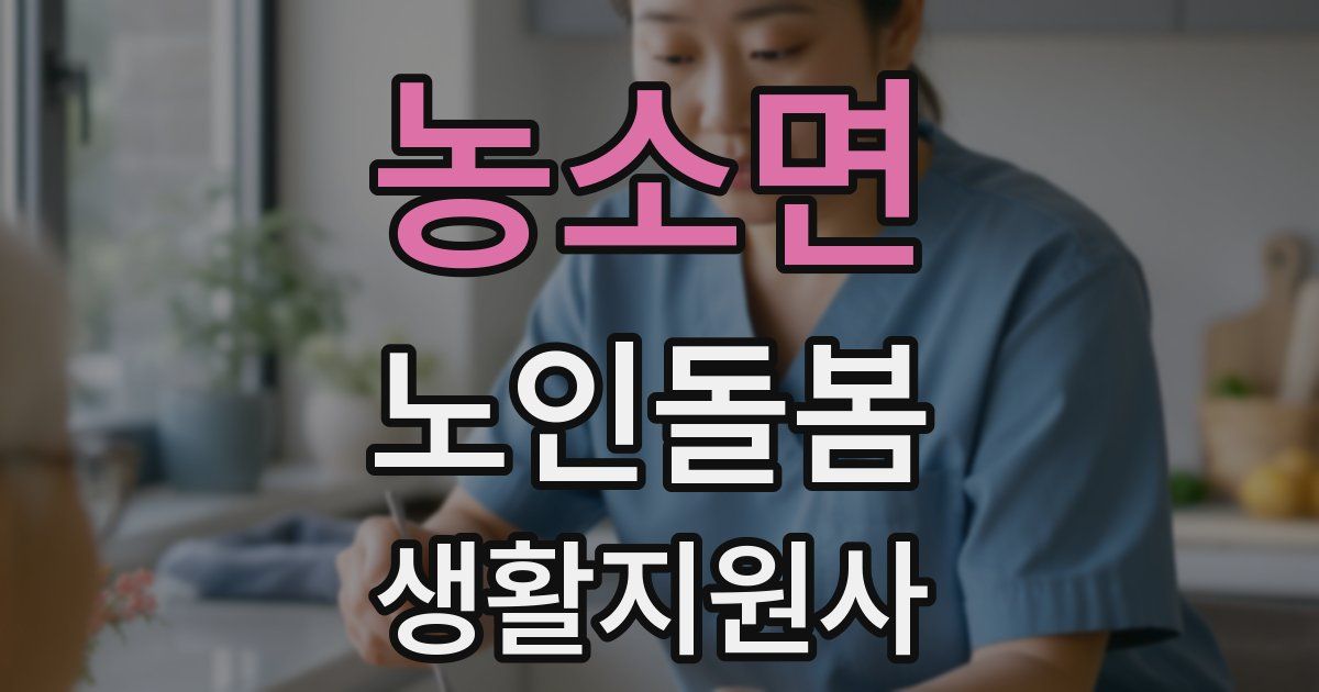 농소면 노인돌봄생활지원사 자격증