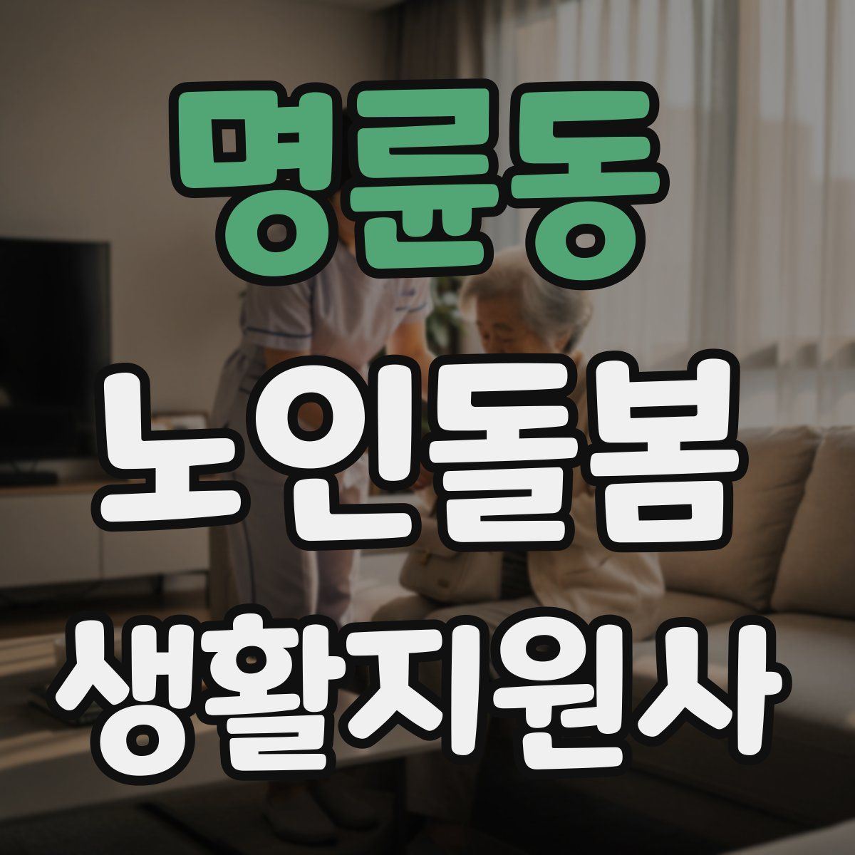 명륜동 노인돌봄생활지원사 자격증