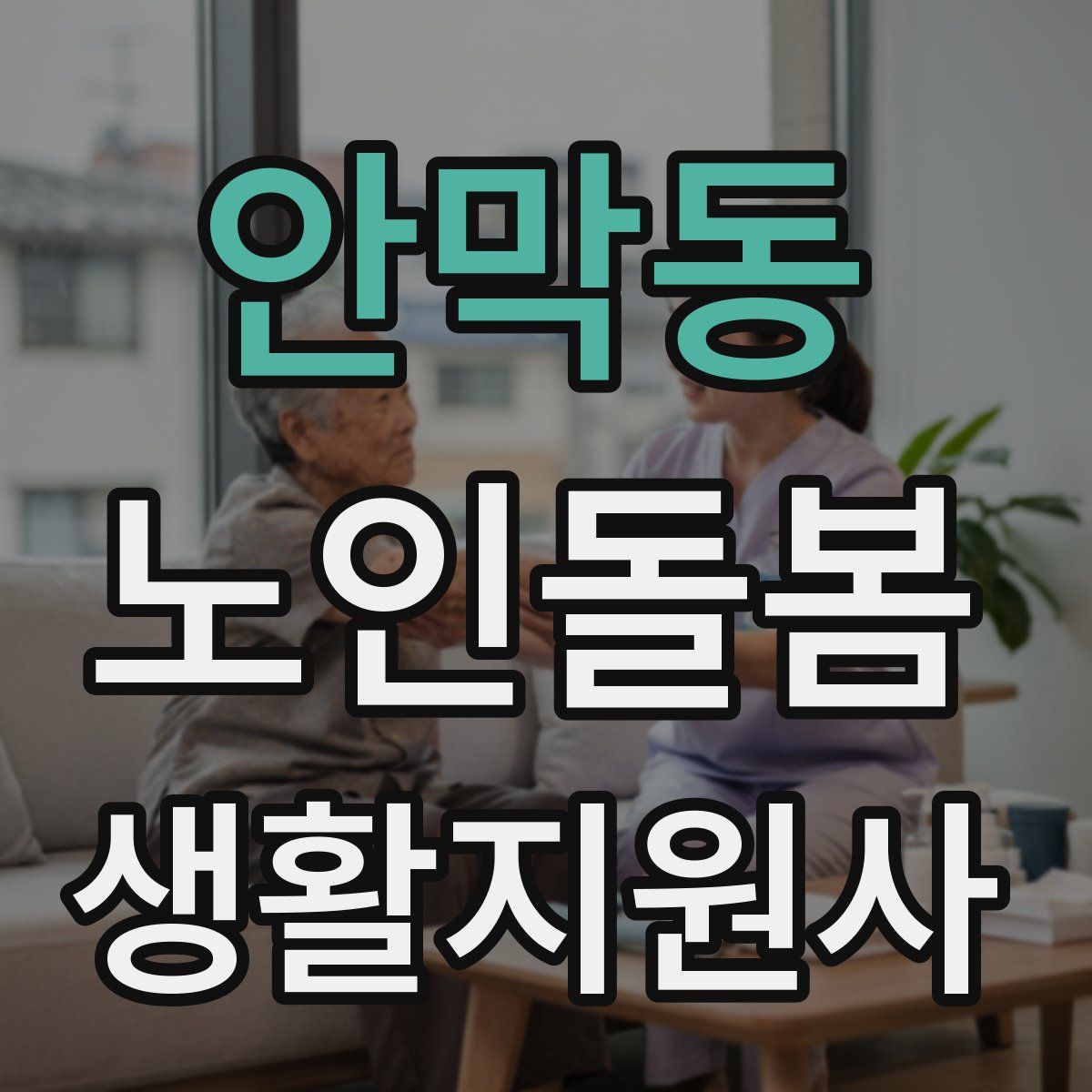 안막동 노인돌봄생활지원사 자격증