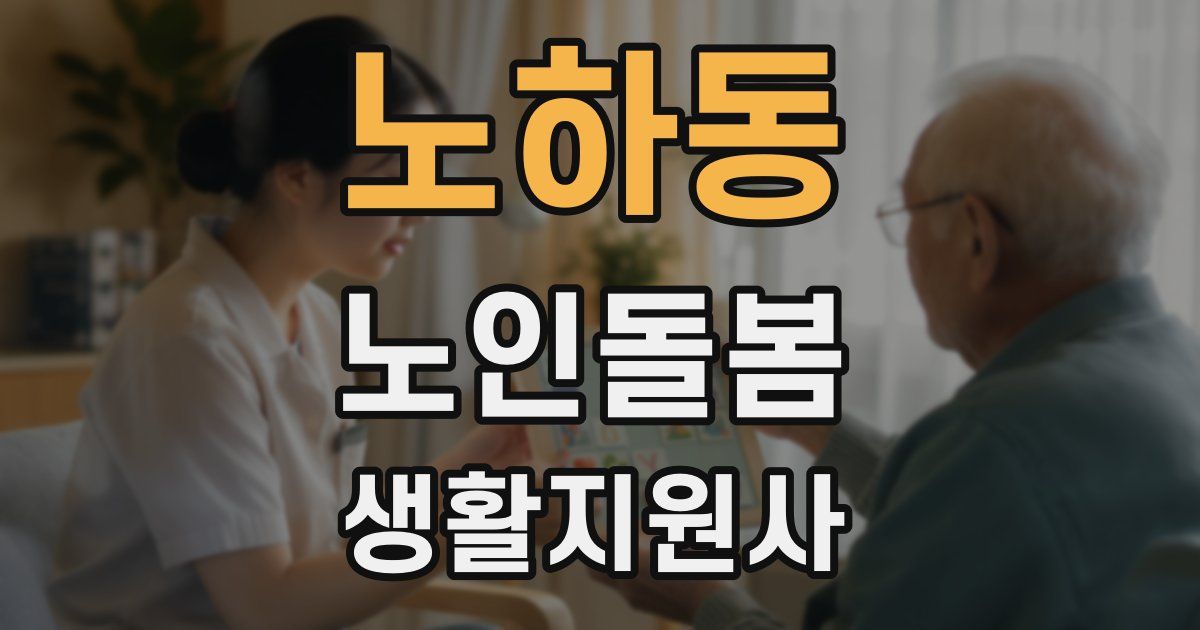 노하동 노인돌봄생활지원사 자격증