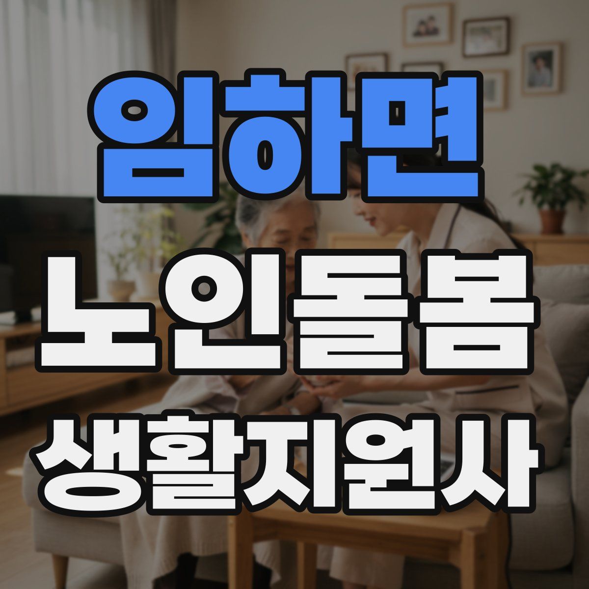 임하면 노인돌봄생활지원사 자격증