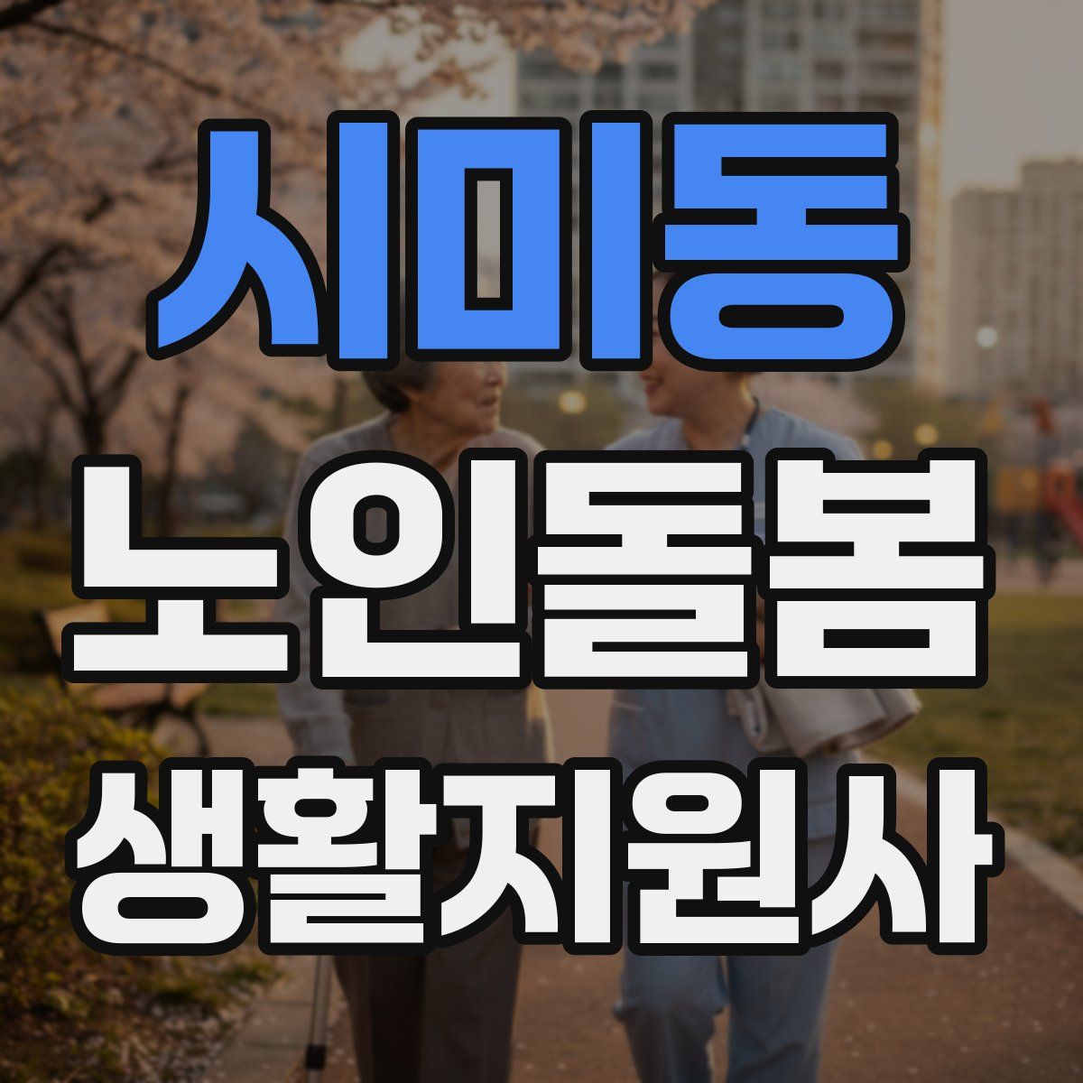 시미동 노인돌봄생활지원사 자격증