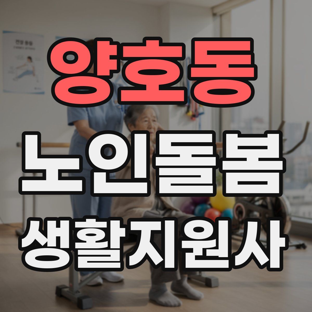 양호동 노인돌봄생활지원사 자격증
