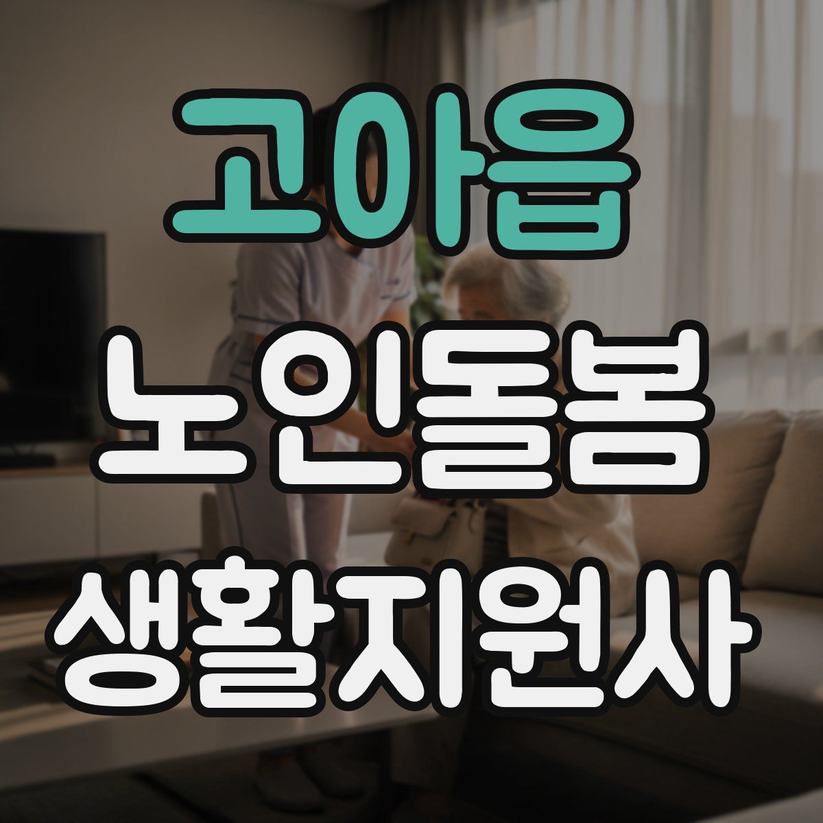 고아읍 노인돌봄생활지원사 자격증