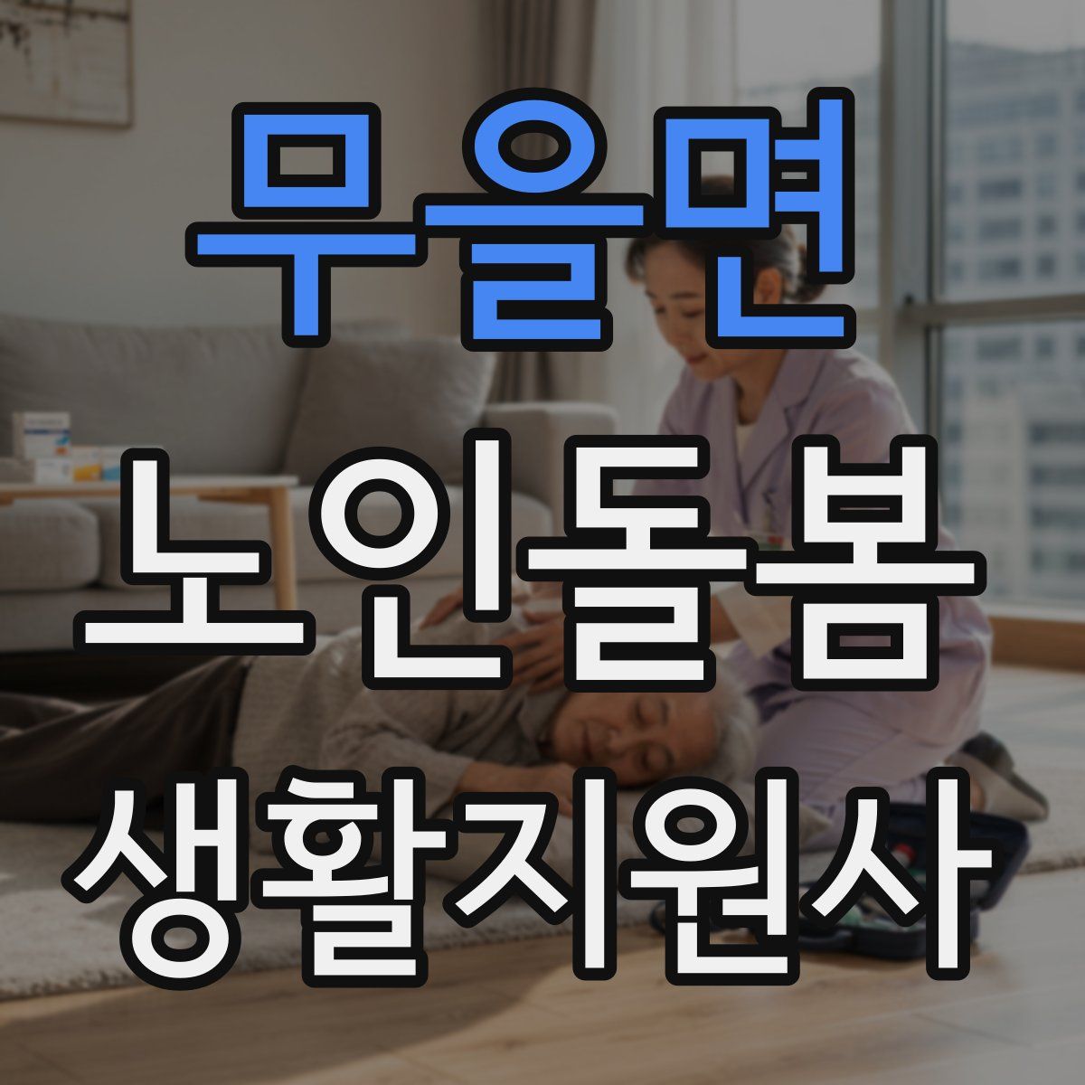 무을면 노인돌봄생활지원사 자격증