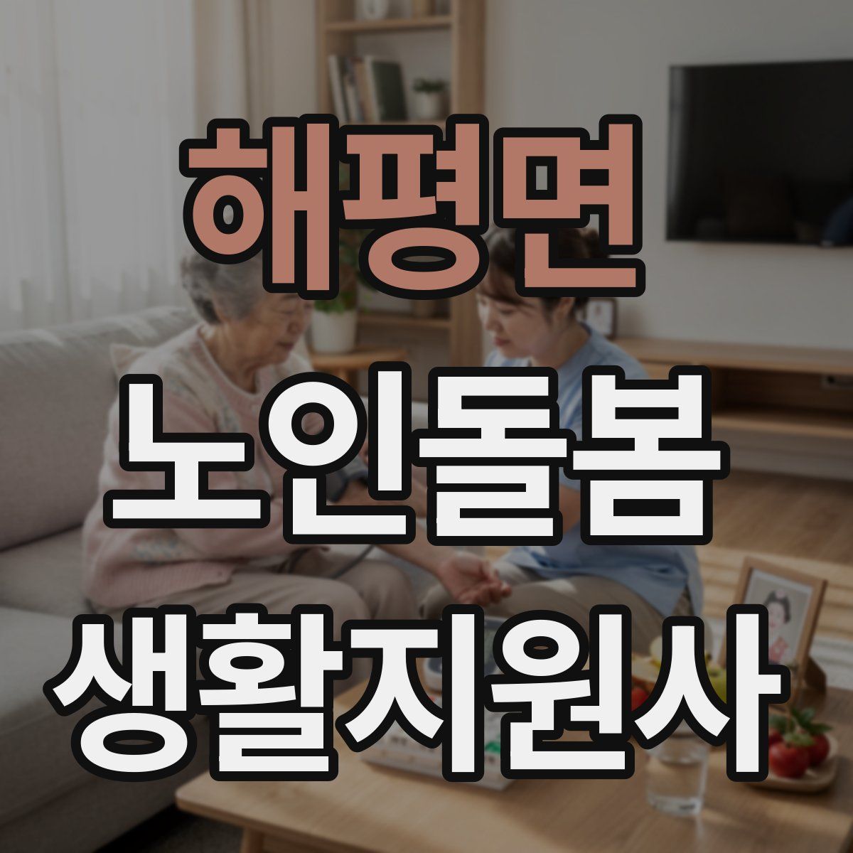 해평면 노인돌봄생활지원사 자격증