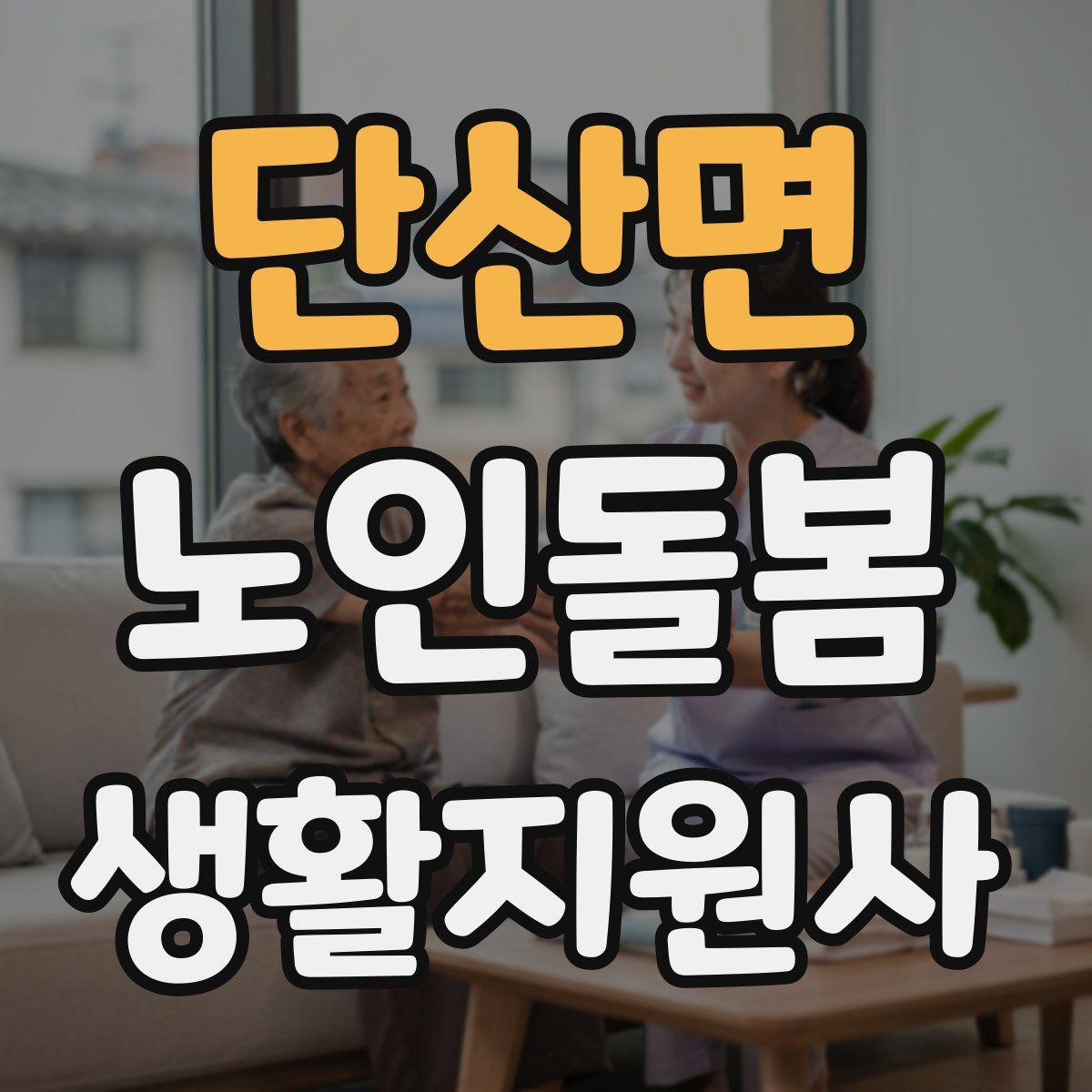 단산면 노인돌봄생활지원사 자격증